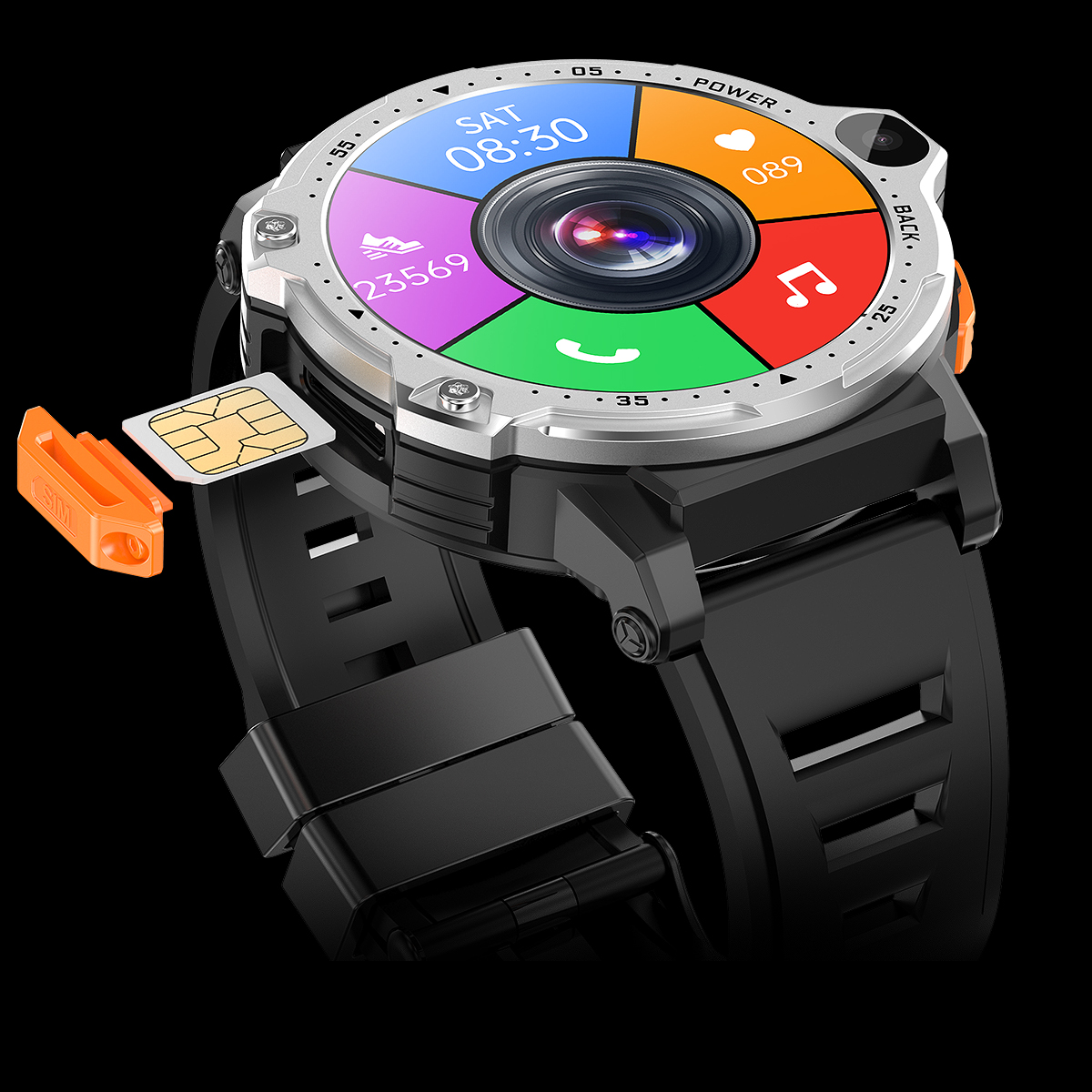 2023 Newest Pg999 4g Android Smart watch With Wifi GPS support Sim Card Camera Mobile Phone Smart Watches